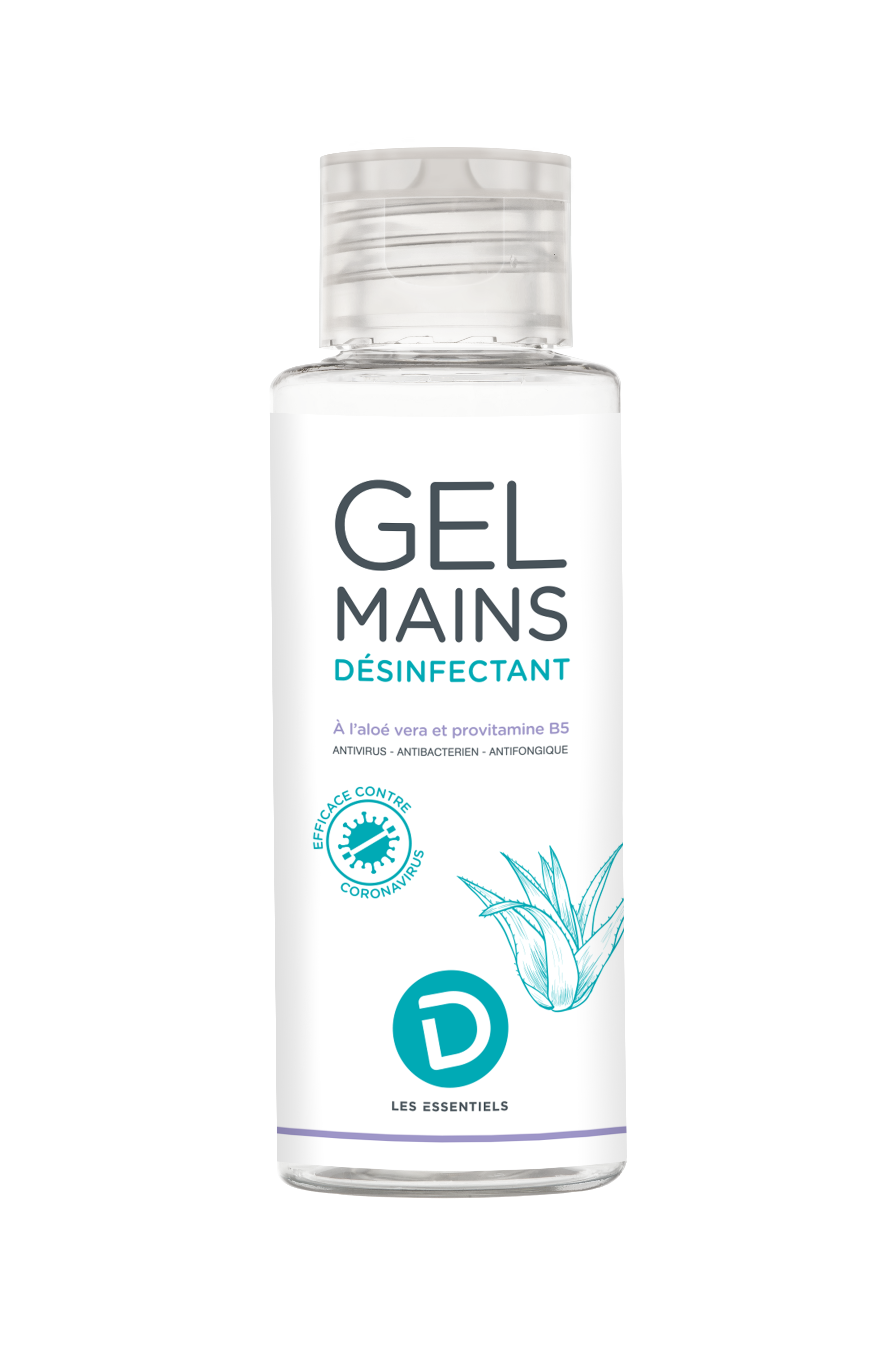 Gel mains désinfectant D Les Essentiels